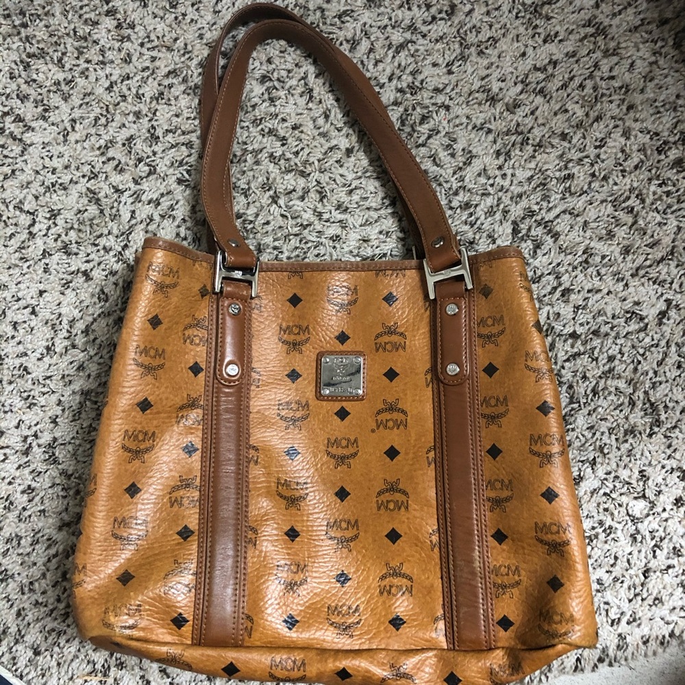 MCM visetos Cognac Tote bag